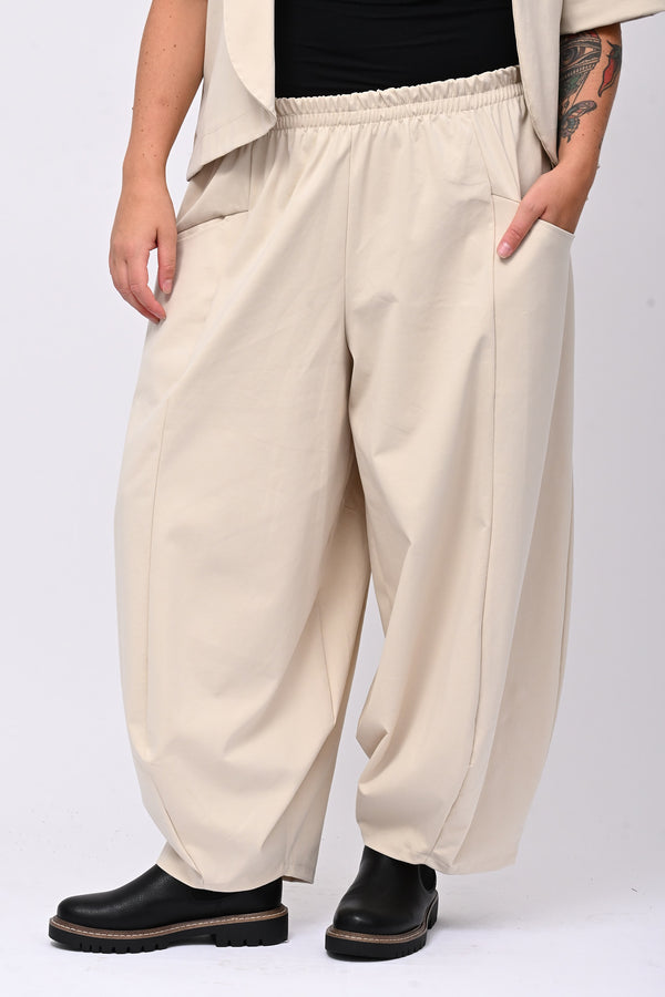 Completo giacca stondata - Greige