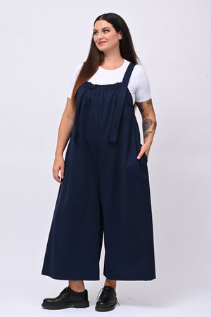 Jumpsuite over bottone - Blu