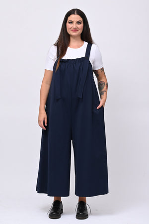 Jumpsuite over bottone - Blu