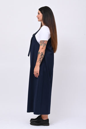 Jumpsuite over bottone - Blu