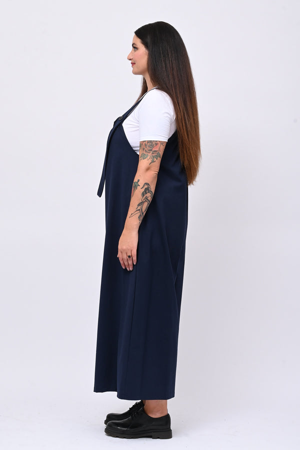 Jumpsuite over bottone - Blu