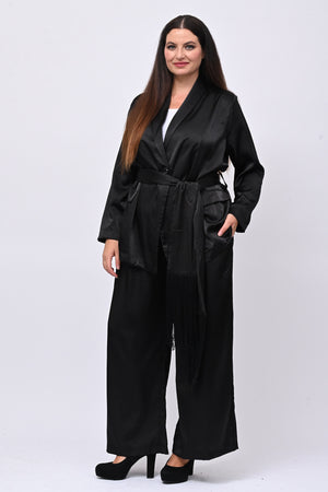 Completo raso frange - Nero