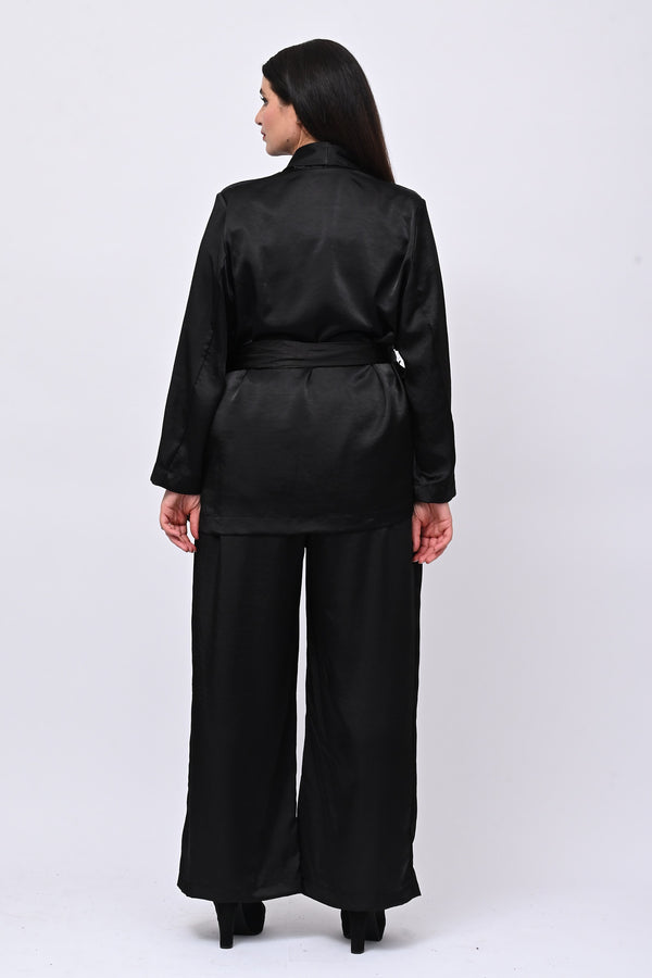 Completo raso frange - Nero