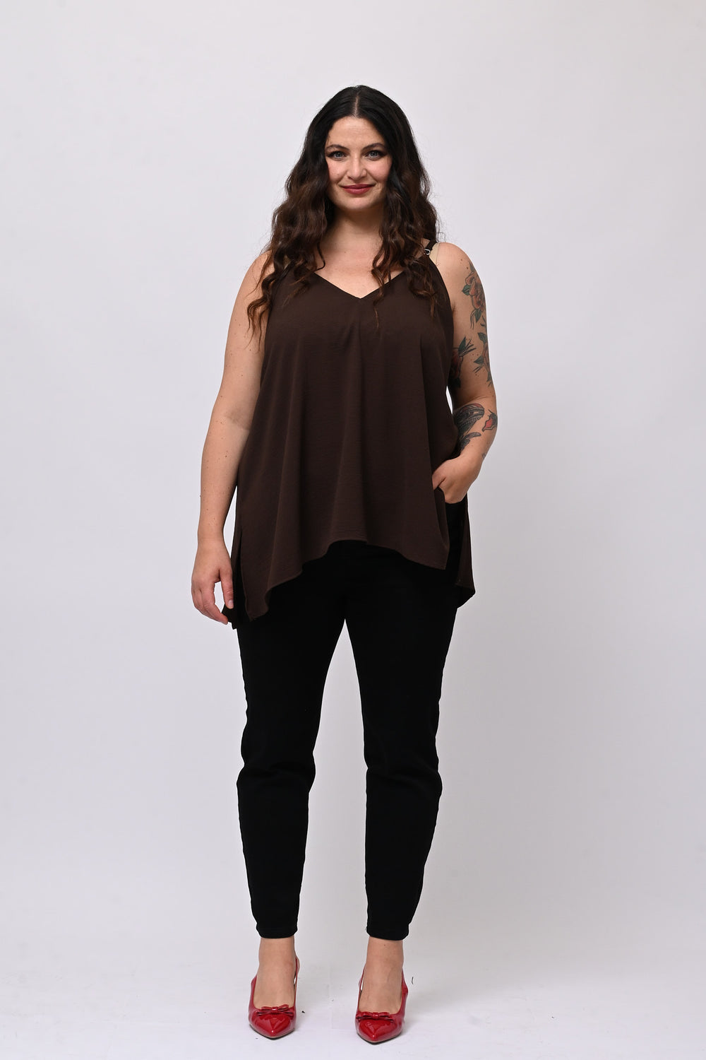 Top bretella basic - Moro