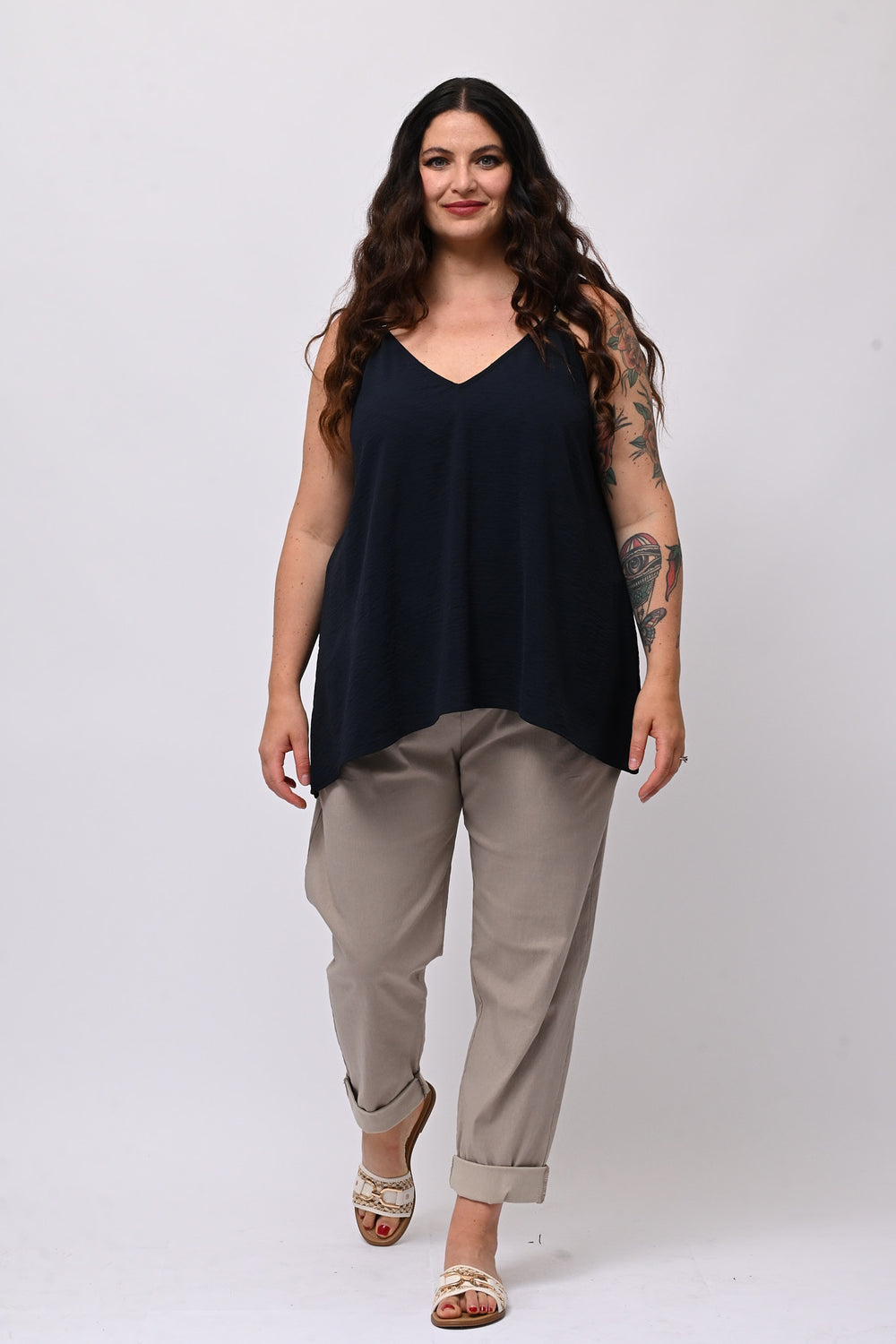 Pantalone bengalina over - Fango