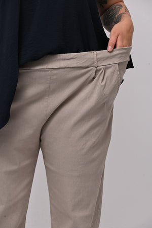 Pantalone bengalina over - Fango