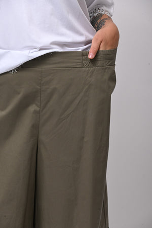 Gaucho tasconi popeline - Kaki