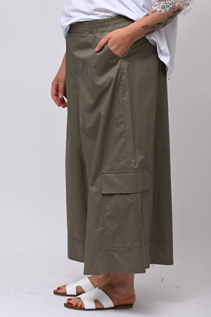 Gaucho tasconi popeline - Kaki