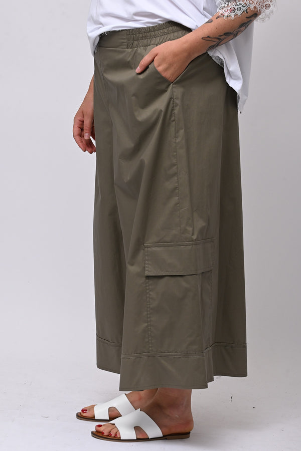 Gaucho tasconi popeline - Kaki