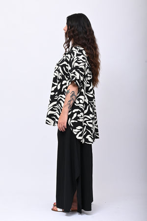 Pantalone maxi spacchi - Nero