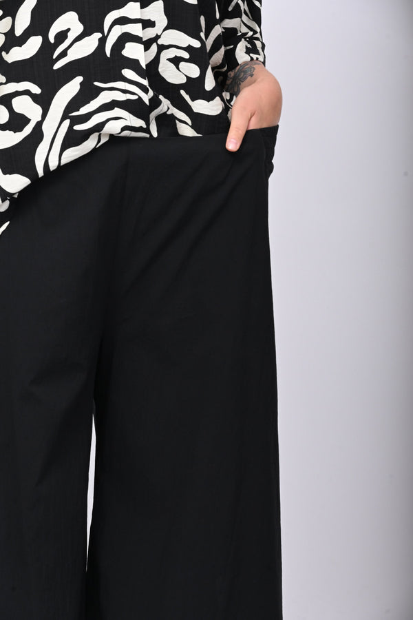 Pantalone maxi spacchi - Nero