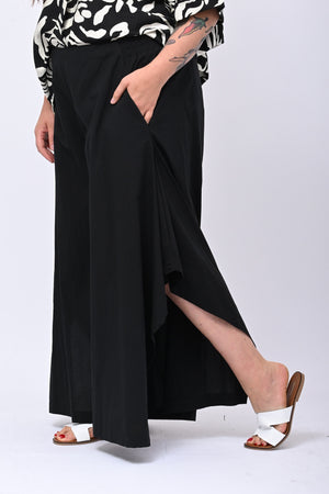 Pantalone maxi spacchi - Nero