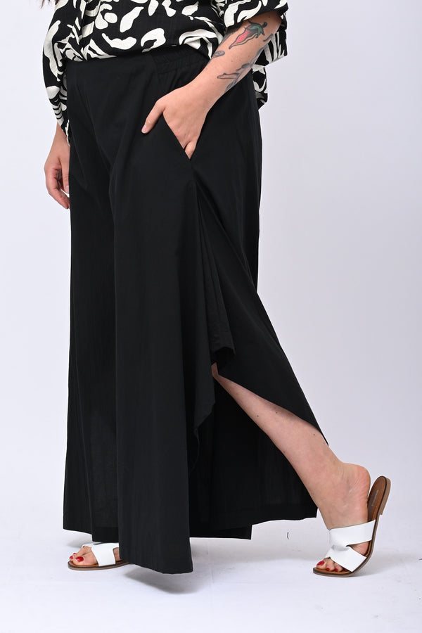 Pantalone maxi spacchi - Nero