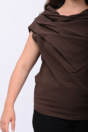 Maglia destrutturata bengalina - Moro