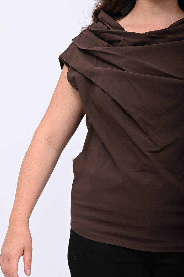 Maglia destrutturata bengalina - Moro