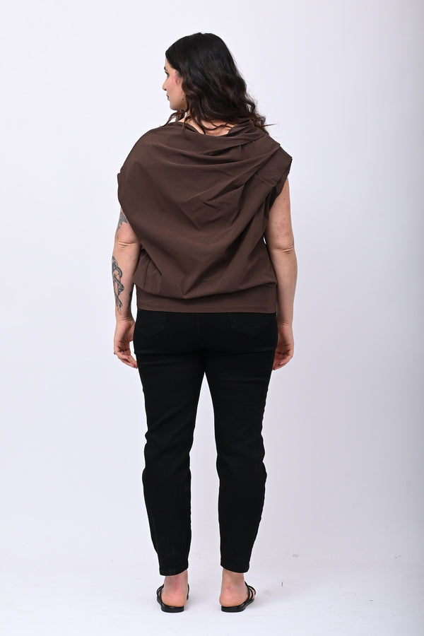 Maglia destrutturata bengalina - Moro