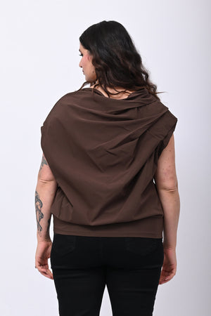 Maglia destrutturata bengalina - Moro