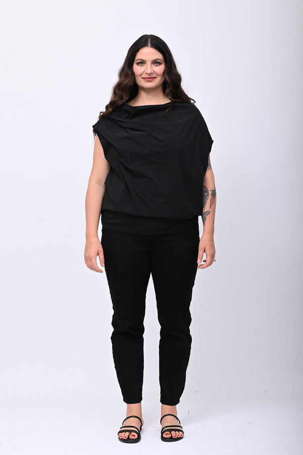 Maglia destrutturata bengalina - Nero