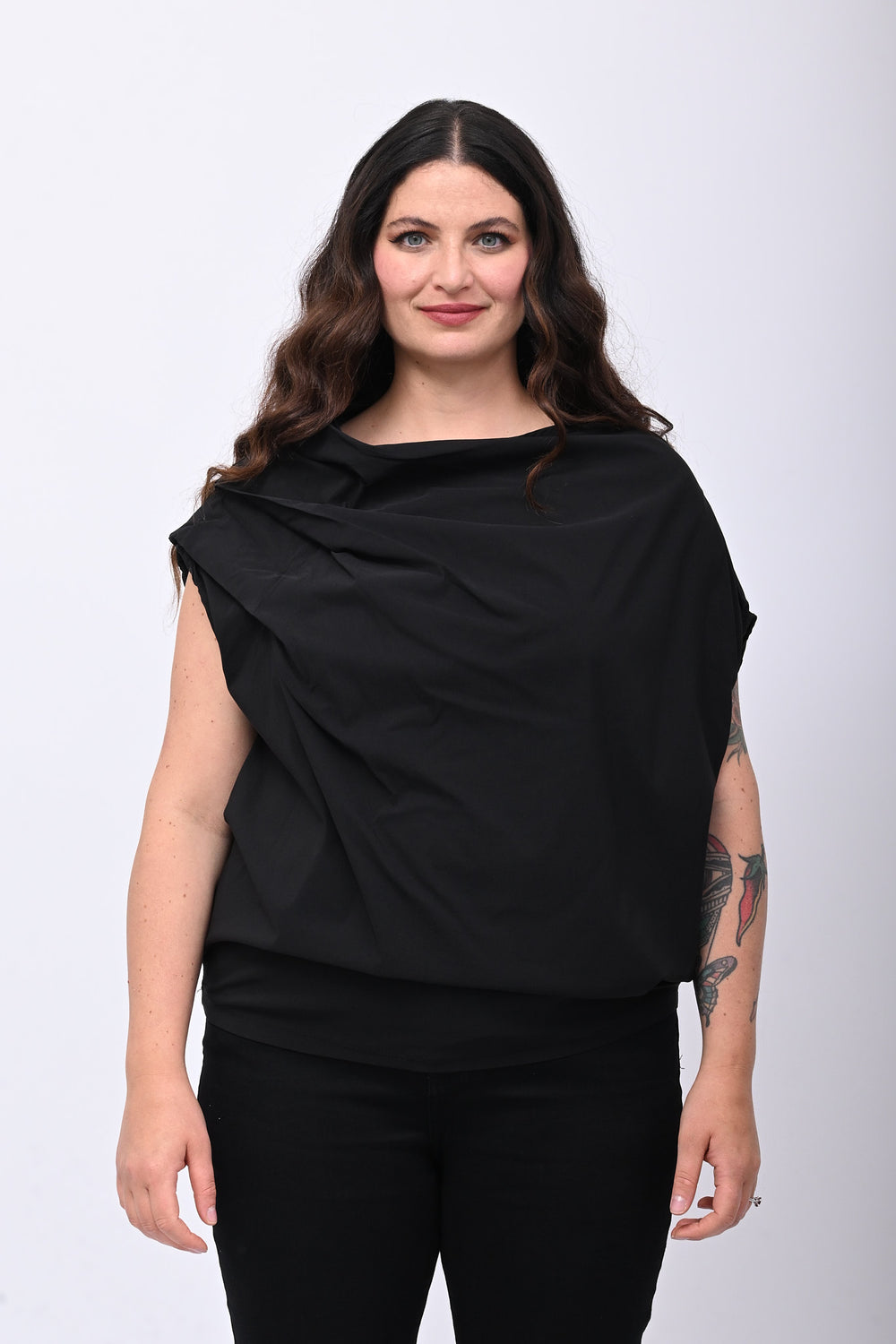 Maglia destrutturata bengalina - Nero