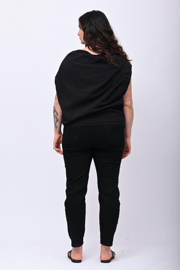 Maglia destrutturata bengalina - Nero