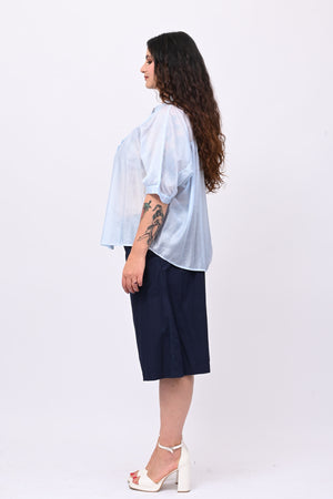 Gonna pantalone bermuda - Blu