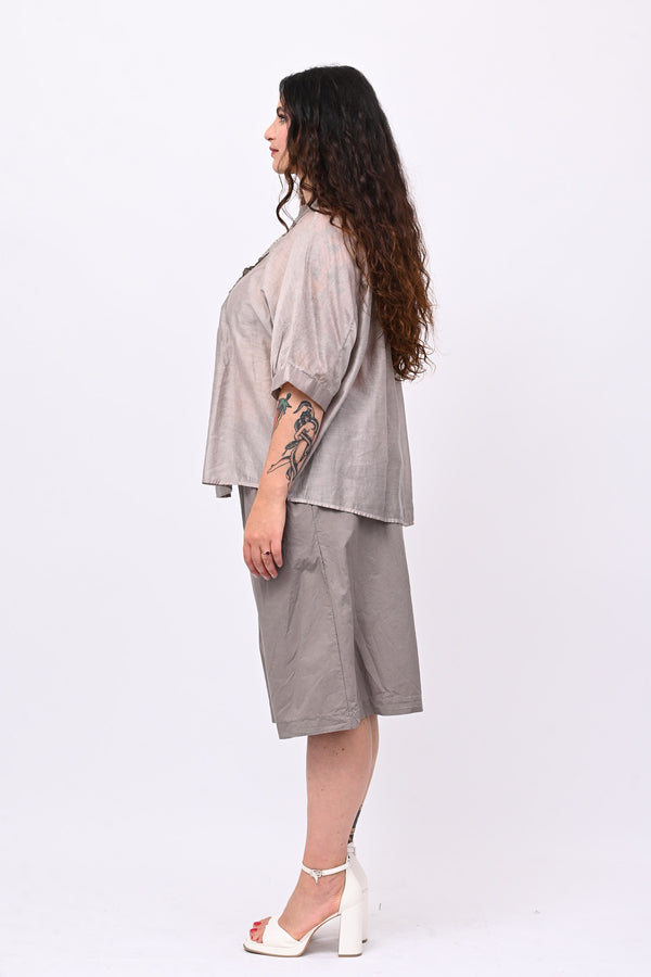 Gonna pantalone bermuda - Fango