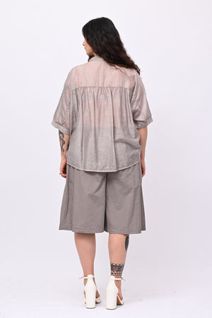Gonna pantalone bermuda - Fango