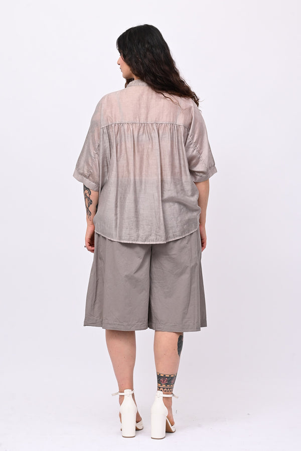 Gonna pantalone bermuda - Fango