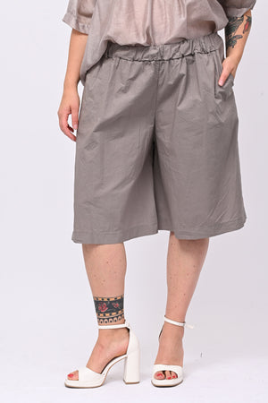 Gonna pantalone bermuda - Fango