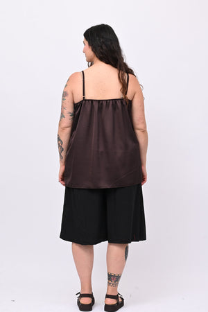 Top raso bretella - Bruciato