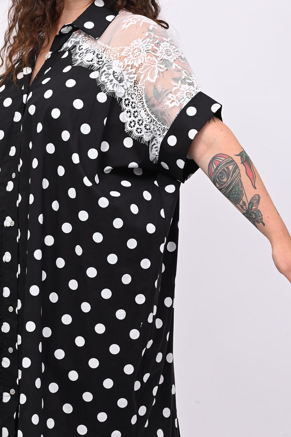 Abito pois pizzo - Nero