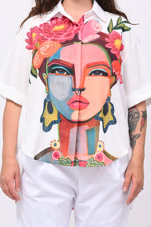 Camicia lino Frida - Bianco