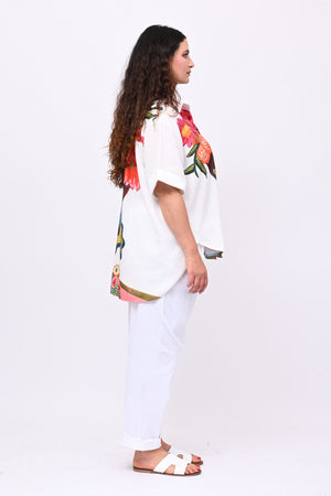 Camicia lino Frida - Bianco