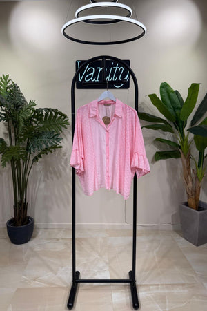 Camicia scatola sangallo - Rosa