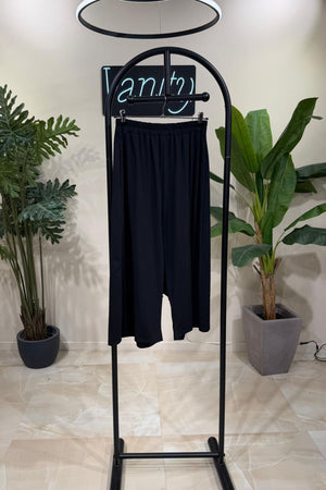 Pantaculotte jersey - NERO