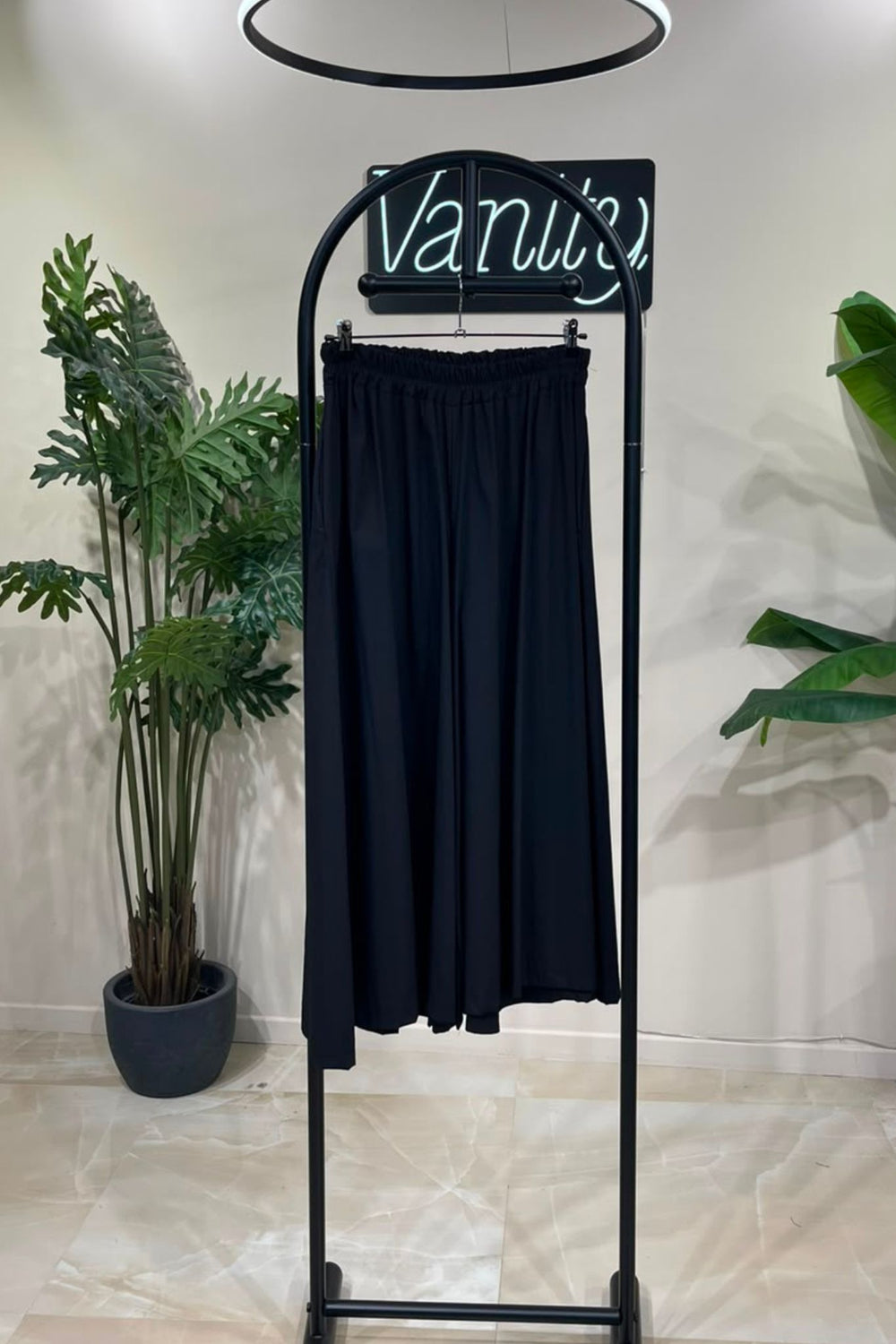 Pantacoulotte popeline - Nero