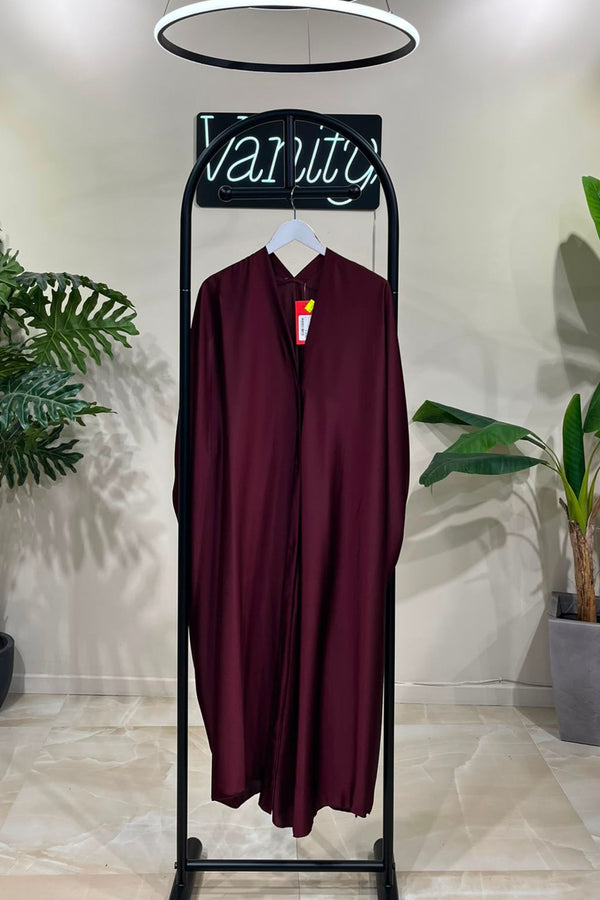 Maxi abito raso - Vino