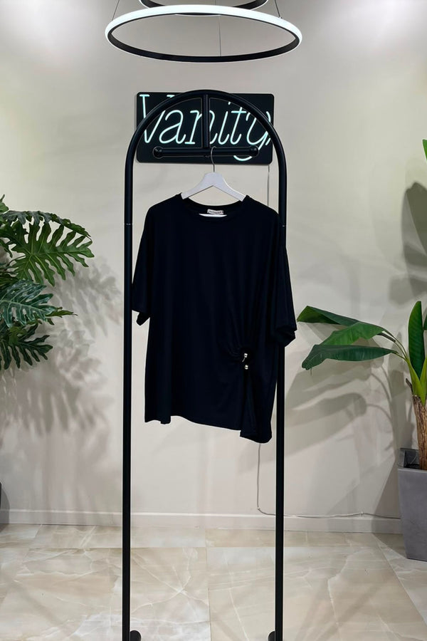 Maglia anello oro - Nero
