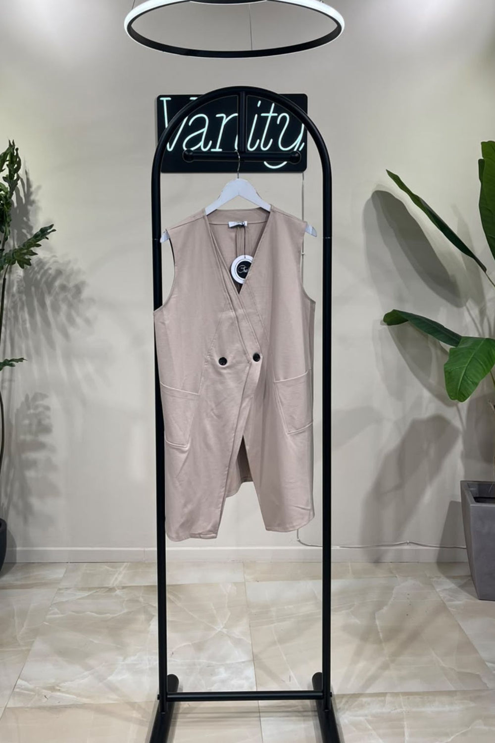 Gilet doppiobottone - Greige