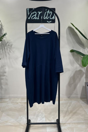 Abito ovetto over - Blu