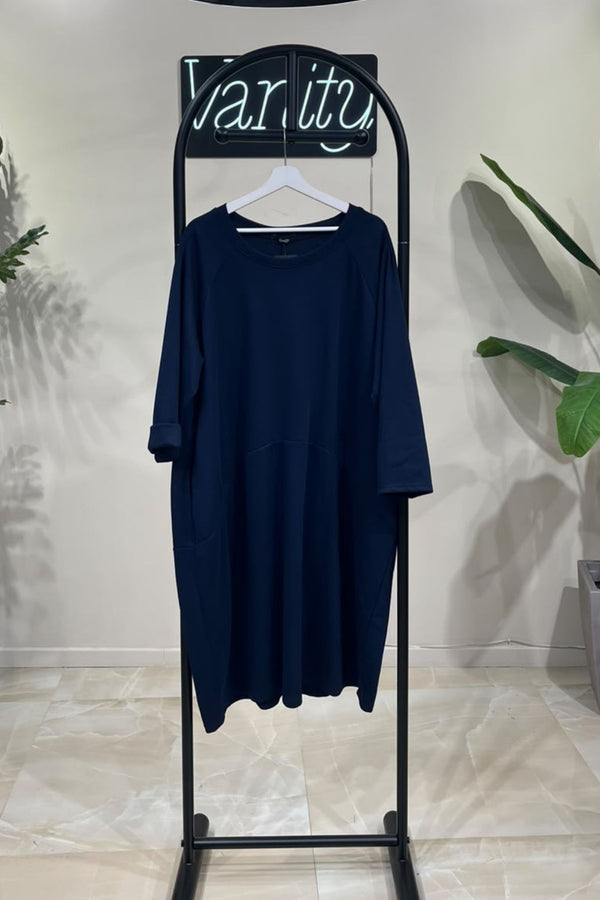 Abito ovetto over - Blu