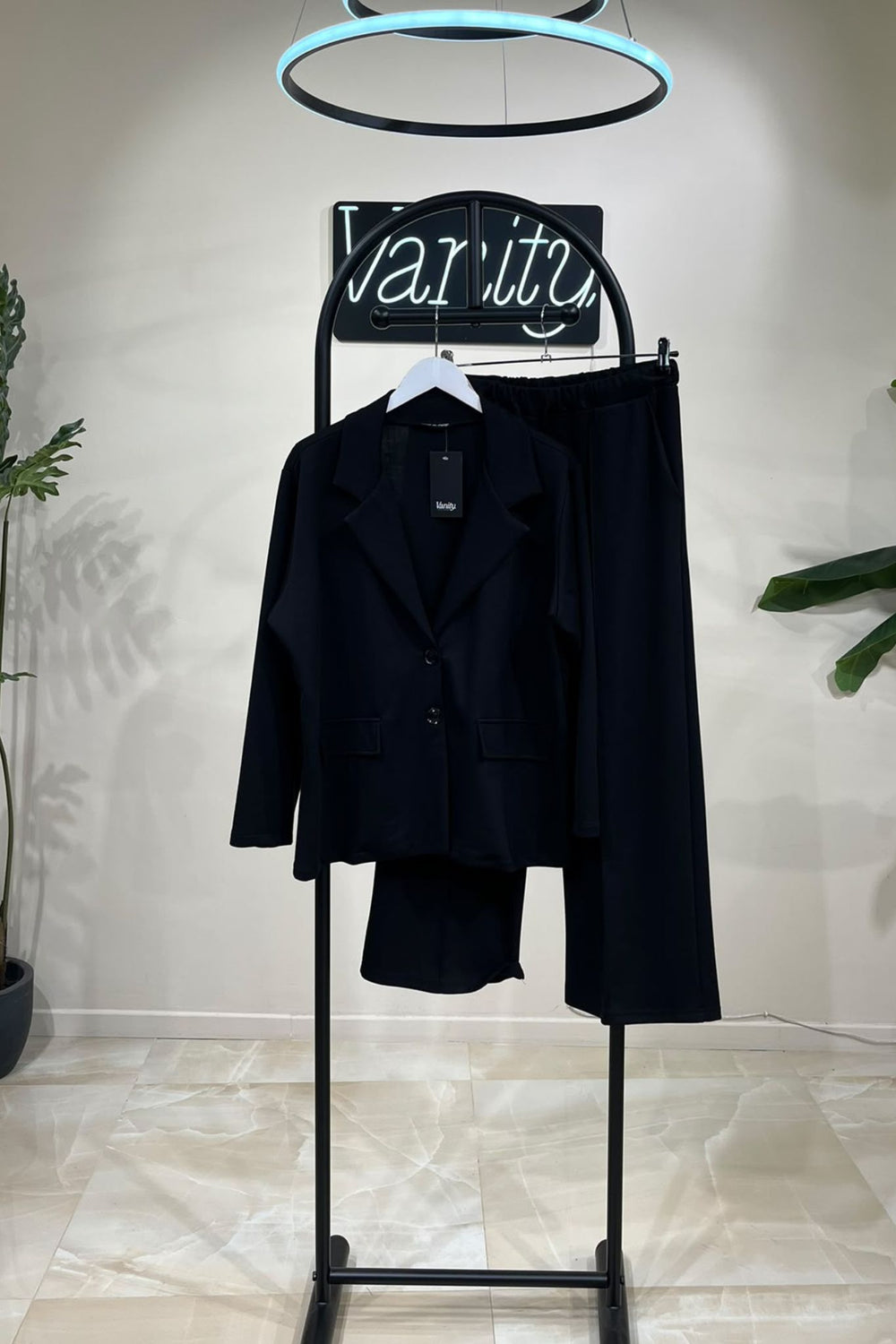 Tailleur neoprene - Nero