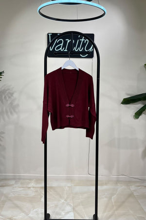 Cardigan crop giappo - Vino