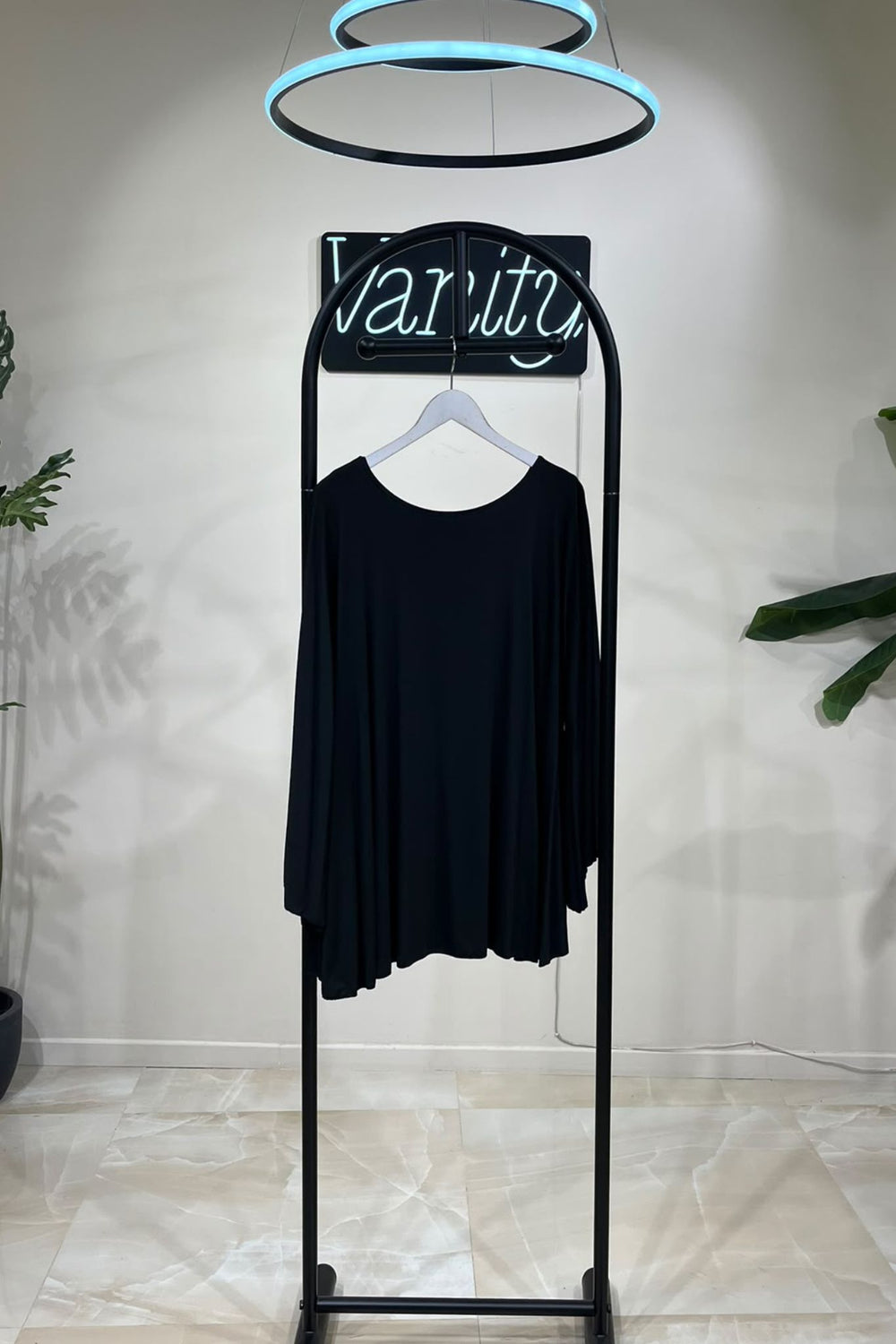 Maglia maxi manica - Nero
