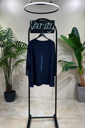 Maglia intarsio schermo - Blu