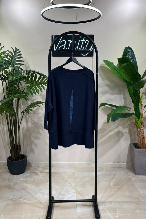 Maglia intarsio schermo - Blu