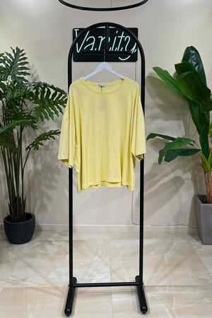 T-shirt scatola over - Mimosa