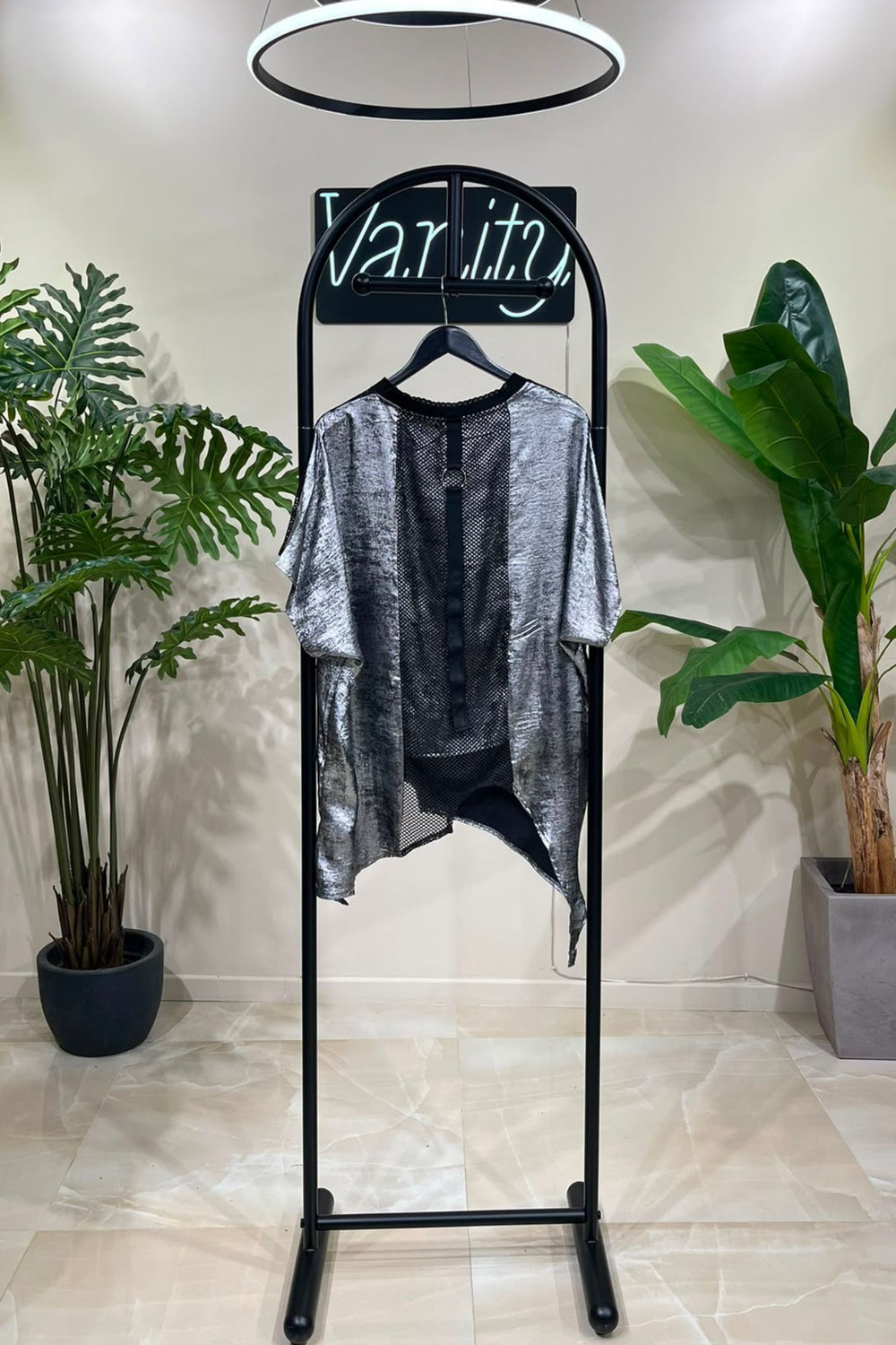 Maglia rete spalmata - GRIGIO