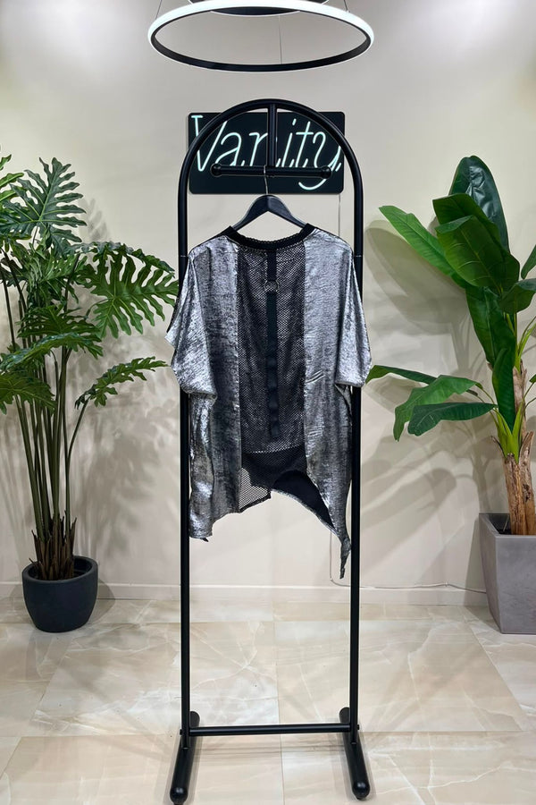 Maglia rete spalmata - GRIGIO