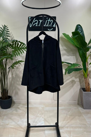 Giacca dainetto zip - Nero